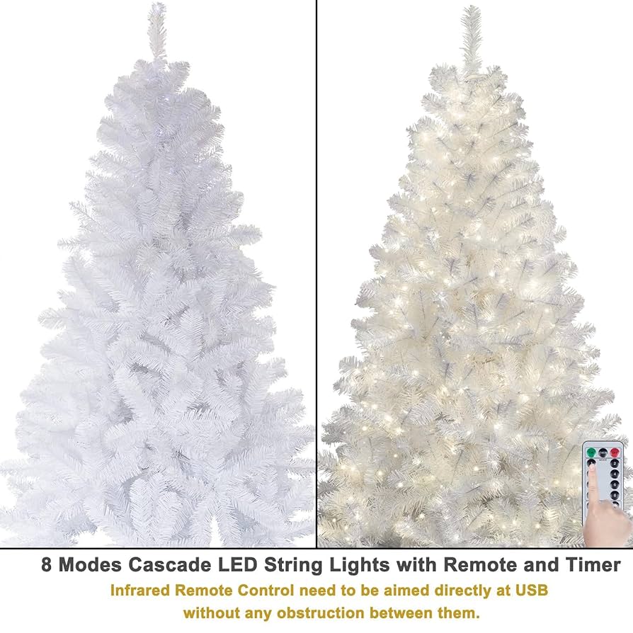 ✳︎new arrival✳︎christmastreeクリスマスツリー⑤white Amazon.com: KI Store 7ft White Christmas Tree with
